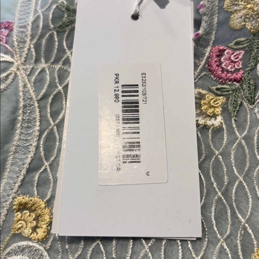 Ethnc Floral Embroidered Maxi Dress M - Picture 10 of 13